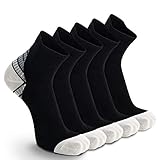 5 Paar Kompressionssocken Sportsocken Laufsocken für Herren & Damen Münner Leichtgewicht Kompressionsstrümpfe Funktionssocken Sneaker Socken (38-42, Grau - 5 Paar)