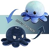 Oktopus Plüsch Wenden Flip Octopus Plüschtier Soft Krake Kuscheltier Reversible Wende Oktopus,Schön Octopus Kuscheltier Kann Als Geburtstagsgeschenk Für Kinder(20CM)