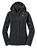 Schöffel Damen Jacket Gmund L, wind- und wasserdichte Regenjacke, atmungsaktive Outdoor Jacke, Wanderjacke mit verstaubarer Kapuze