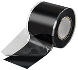 Poppstar 3m selbstverschweißendes Silikonband (38mm breit) Silikon Tape, Reparaturband, Isolierband und Dichtungsband (Wasser, Luft), schwarz