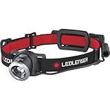 Ledlenser H8R, LED Stirnlampe, 600 Lumen, bis zu 120h Laufzeit, rotes Rücklicht, inkl. Akku, aufladbar, Box-Verpackung