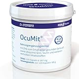 AMD OcuMit® Auge, 120 Kapseln, Nährstoffbedarf für die Sehkraft, Taurin, Ubiquinol Coenzym Q10, alpha-Liponsäure, Vitamin B3, Lutein, Zeaxanthin, etc. - hohe Bioverfügbarkeit, vegan, mse, Dr. Enzmann…