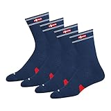 KOPNHAGN 4 Paar Herrensocken Sportsocken Baumwolle Tennissocken Arbeitssocken Hex-Comb Mesh Dri-Wik Feuchtigkeitskontrolle Crew Länge Herren Damen Unisex Socken, EU 38-42