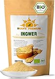 Ingwerpulver Bio 500g - Ingwer gemahlen aus Indien - ideal für Ingwertee, Curry oder Goldene Milch