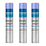 Colourfairy Kreidespray Sprühdose für Markierarbeiten weiß 3 x 750ml Sportplatzkreidespray Parkbuchten