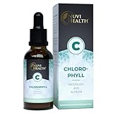 Chlorophyll Tropfen 100 ml - Premium: Bis zu 4-fach höher dosiert - Flüssiges Chlorophyll aus Alfalfa Extrakt - Mit gereinigtem Osmosewasser - Vegan