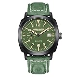 MEGALITH Herrenuhr Militär Uhr Sport Outdoor Wasserdicht Armbanduhr Herren Lederarmband Großes Zifferblatt Quarz Uhr mit Leuchtende Kalender Datum Mode Sport Analog Quarzuhr Uhren für Männer