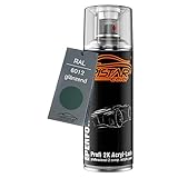 RAL 6012 Schwarzgrün glänzend 2K Acryl Sprühdose Spraydose Sprühlack Spritzlack 400 ml schnelltrocknend