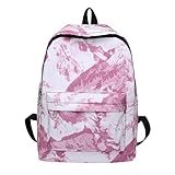 Umhängetasche Schultertasche Männliche und weibliche Studenten Rucksack Casual College Style Tasche Mode Persönlichkeit Tie Dye Schultasche Kindergarten Rucksäcke Mädchen Mit Namen (Pink, One Size)