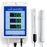 Bluelab MONGUA Guardian Monitor- Automatik Überwachung gerät für pH, EC (TDS/ppm) & Temperatur; set digital Messgerät an der Wand mit Alarm; für Reservoir Wasser, Gewächshaus tank & Hydrokultur system