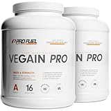 Weight Gainer CHOCOLATE HAZELNUT 4,4kg Mass Gainer vegan, komplexe Kohlenhydrate + veganes Protein, optimal für den Muskelaufbau, sehr lecker, ohne Soja oder Maltodextrin, made in Germany 2x 2,2kg