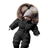 Weihnachten Kostüm Baby Kleidung, Baby Overall Winter 0-24 Monate Neugeborene Mädchen Junge Schneeanzug Strampler Spielanzug Jumpsuit Babykleidung Jacke Mantel Kapuzenjacke Daunenjacke Übergangsjacke