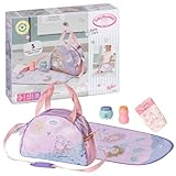 Baby Annabell Borsa fasciatoio DOLL, Puppenwickeltasche, Wickeltasche mit Wickelunterlage, Windel und 2 Döschen, 707432, Zapf Creation, Weiß