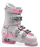 Roces Kinder Idea Free 22.5-25.5 Kinderskischuh-Verstellbar, White-Deep Pink, 36-40