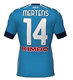 SSCN6|#SSC Napoli Maglia Gara Home 2020/21 Mertens Trikot, Hellblau-Blau, YXL