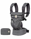 Ergobaby Babytrage für Neugeborene ab Geburt, 4in1 Omni 360 Cool Air Mesh Babytragetasche (Classic Weave)