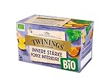 Twinings Bio Innere Stärke Kräuter-Tee - kräftige Bio Kräuter-Teemischung mit Pfefferminze, Ingwer, Kurkuma verfeinert mit Süßholz, 20 Tee-Beute, 40 g