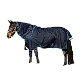 Horseware Amigo Bravo 12 lite Disc 100g Regendecke Navy with Navy & Electric Blue (145)