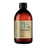 Naissance Natürliches Süßes Mandelöl (Nr. 215) 500ml – Vegan, Gentechnikfrei – Ideal zur Haar– und Körperpflege, für Aromatherapie und als Basisöl für Massageöle