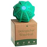 OrganicMom® Öko Waschball mit verbesserter Reinigungskraft/Nachhaltig waschen ohne Waschmittel/Waschkugel für Waschmaschine/Ideal für Babys & Allergiker/BPA Frei/Vegan/Umweltfreundlich