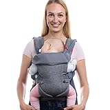 You+Me 4-in-1 Babytrage mit 3D-Cool Mesh – Für Neugeborene ab 3,6kg und Kleinkinder bis 14,5kg