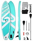 Stand Up Paddling Board SUP Board aufblasbar Stand-Up Paddle Board mit komplettem Premium-Zubehör 305x76x15cm für Jugendliche & Erwachsene Viel Spaß in Ozeanen, Flüssen und Seen