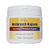 Weihrauch Kapseln hochdosiert 450mg - 365 Kapseln (vegetarisch), Boswellia von Pro Natural