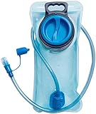 PUNDA Premium Trinkblase 2L mit Beissventil - BPA-frei, antibakteriell und auslaufsicher für Jeden Trinkrucksack geeignet - Hochwertiges Trinksystem 2 Liter für Sport & Freizeit (Blue)