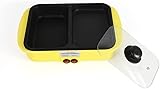 Dlmeda Hotpot Antihaftbeschichteter elektrischer Hot Pot, multifunktionaler, rauchfreier Grill-Hot Pot All-in-One-Topf (Color : Yellow)