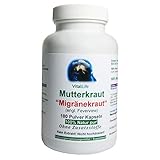 Mutterkraut'Migränekraut' 180 Pulver Kapseln Natur Pur NICHT hochdosiert KEIN Extrakt OHNE Zusatzstoffe OHNE Füllstoffe. 26307