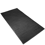 Sporttrend 24® Unterlegmatte 120cm, 160cm, 181cm, 220cm zum ausrollen in schwarz, 1,2cm Stärke | Laufbandmatte, Bodenmatte, Schutzmatte