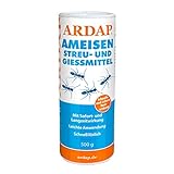 ARDAP Ameisen Streu- & Gießmittel 500g - Ameisengift draußen - Ameisen bekämpfen Garten - Ameisenmittel, Ameisenvernichter - Ameisen im Rasen, Ameisengift für Rasen - Wirkt sofort, leichte Anwendung