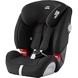 BRITAX RÖMER Kindersitz 9-36 kg EVOLVA 1-2-3 SL SICT, optimierter Seitenaufprallschutz für Kinder (Gruppe 1/2/3), 9 Monate bis 12 Jahre, Cosmos Black, 1 Stück (1er Pack)