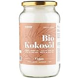 Monte Nativo Kokosöl Bio (1000ml Glas) | Bio Kokosfett | Premium, Nativ und Naturrein, Vegan, Glutenfrei, Kaltpressung, Rohkostqualität | Zum Kochen und Backen | Als Naturkosmetik | Coconut oil