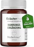 NEU! Mutterkraut Kapseln Extrakt hochdosiert mit Ingwer, Magnesium & Vitamin B - im Braunglas | nach Kräutermax Rezeptur | Ideal als Ersatz zu Mutterkraut Tropfen / Mutterkraut Tee | 4 x 60 Stück