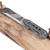 Loandicy Stemmeisen Titan,Titan Stemmeisen Brecheisen Multitool - Überleben im Freien mit Taschenclip Nagelzieher Hochleistungshebel Multifunktionswerkzeug Campingwerkzeug