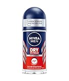 NIVEA MEN Dry Extreme Deo Roll-On (50 ml), Anti-Transpirant schützt vor allen Arten des Schwitzens, starkes Deodorant mit hochwirksamem Zinkkomplex