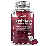 Magnesium Gummibärchen 125mg - 90 Magnesiumcitrat Gummies - Ohne Gelatine & Vegan - Einführungspreis (Neu) - Traubengeschmack Mineralien - Alternativ zu Bonbons, Kapseln & Tabletten - von WeightWorld