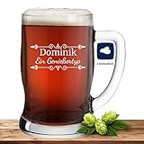 Deitert Bierseidel mit Name oder Wunschtext, Leonardo Bierkrug 0,5l inkl. Gravur, individuelles Geschenk, personalisiertes Bierglas, Motiv Verzierung01