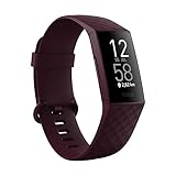 Fitness-Tracker Fitbit Charge 4 mit GPS, Schwimmtracking & bis zu 7 Tage Akkulaufzeit, Palisander, 1er Pack