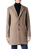 JACK & JONES Herren Jjemoulder Wool Coat Sn Wollmantel, Greige, L EU