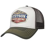 Stetson New American Heritage Trucker Cap Basecap Baseballcap Truckercap Meshcap Herren - mit Schirm, Snapback, Schirm Frühling-Sommer Herbst-Winter - One Size grau