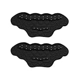 MaNMaNing Fersenkissen Snugs Inserts Schuhpolster für lockere Schuhe Big Inserts Grips Liner Fersenblasenschutz für Damen Herren Trockene Haut (Black, One Size)