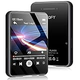 32 GB MP3-Player mit Bluetooth 5.0,9 Zoll TFT Full Touchscreen MP3 & MP4 Player mit FM Radio, Recorder, eingebauter Lautsprecher zum Gehen und Laufen, unterstützt bis zu 128 GB TF-Karte