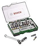 Bosch 27tlg. Schrauberbit und Ratschen-Set (PH-, PZ-, Hex-, T-, S-Bit, Zubehör Bohrschrauber und Schraubendreher)