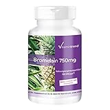 Bromelain 750mg - 180 Kapseln - vegan - hochdosiert - Ananasenzym