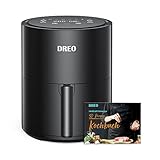 Dreo Heißluftfritteuse, 50 Rezepte auf Deutsch, Timer- & Temperaturregelung von 40 ℃ bis 200 ℃, 3,8 L Heissluft Fritteusen Airfryer XL, Antihaft-Korb, 9 Programmen, Vorheizen, Shake-Modus, 1500W