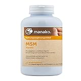 manako MSM (Methylsulfonylmethan) Kapseln human, 300 Stück, Dose 210 g (1 x 300 Kapseln)