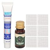 Warzenentfernungs-Set – Hautflecken-Entfernungs-Creme-Patch – 10 Ml Sichere Warzenentfernungs-Flüssigkeits-Kit für Arm-Fuß, 0,7 Oz