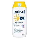 Ladival Allergische Haut Sonnenschutz Gel LSF 20 – Parfümfreies Sonnengel für Allergiker – ohne Farb- und Konservierungsstoffe – wasserfest – 1 x 200 ml